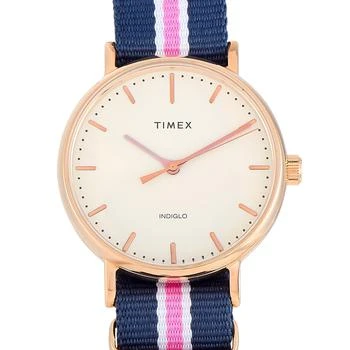 推荐Timex Weekender Fairfield Rose Gold-Tone Brass Watch TW2P91500商品