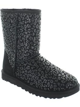 UGG | Classic Short Womens Suede Snow Leopard Winter Boots 5折