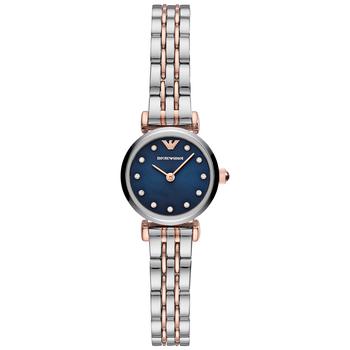 Emporio Armani | 夜空蓝双色不锈钢水钻女士腕表, 22mm商品图片,额外7.5折, 额外七五折