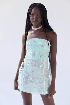 urban outfitter, Urban Outfitters | UO Aqua Sequin Mini Dress商品图片 2.7折×额外9.5折, 额外九五折