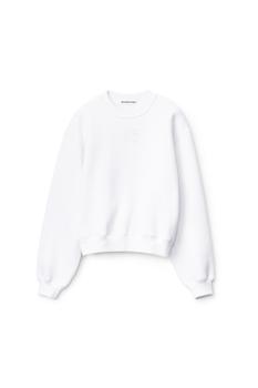 Alexander Wang | puff logo sweatshirt in structured terry商品图片,8.1折