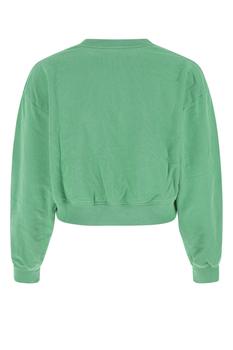 Sporty & Rich | Green cotton sweatshirt商品图片,6折