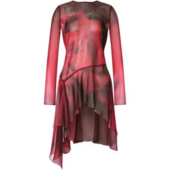 Alberta Ferretti | 粉色印花雪纺衬衫,商家24S CN,价格¥8248