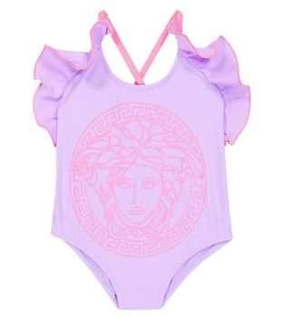 Versace | Baby Medusa ruffle-trimmed swimsuit,商家MyTheresa HK,价格¥895