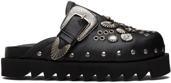 推荐Black Embellished Loafers商品