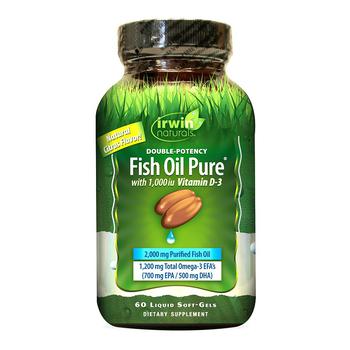 商品Irwin Naturals | 双效鱼油含维生素 D3，软胶囊 ,商家Walgreens,价格¥115图片