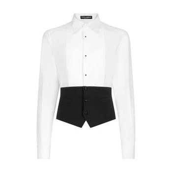 Dolce & Gabbana | Tuxedo shirt with vest bottom,商家24S,价格¥14609