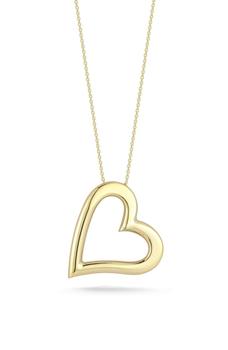商品EMBER FINE JEWELRY | 14K Yellow Gold Heart Pendant Necklace,商家Nordstrom Rack,价格¥2643图片