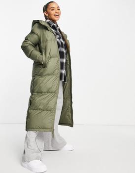 推荐Columbia Pike Lake long puffer jacket in green商品