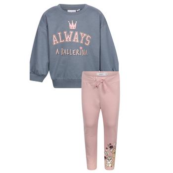 推荐Always a ballerina sweatshirt and bambi print leggings set in blue and pink商品
