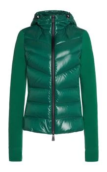 推荐Moncler Grenoble - Down-Paneled Fleece Cardigan - Green - S - Moda Operandi商品