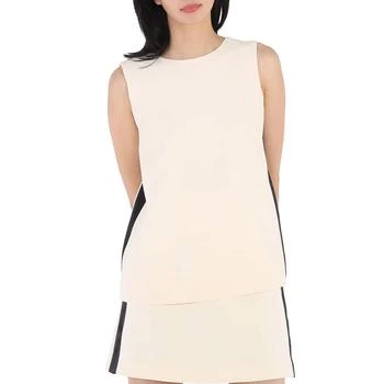 推荐Ladies Satin Stripe Wool Silk Sleeveless Top商品