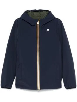 K-Way | Reversible Navy Blue And Khaki Padded Jacket,商家Premium Outlets,价格¥3220