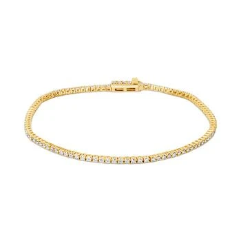 Macy's | Diamond Tennis Bracelet (1 ct. t.w.) in 14k Gold,商家Macy's,价格¥13383