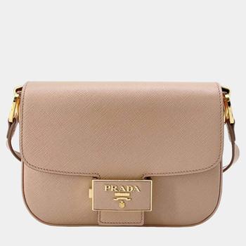 VIP.PRADA EMBLEME SMOOTH LEATHER SHOULDER BAG 関送込 Prada Shoulder Bag | italist