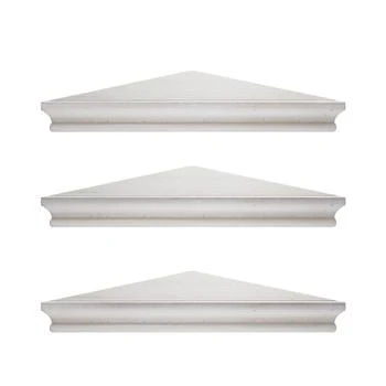 Crystal Art Gallery | American Art Decor Wood Floating Corner Shelves, Set of 3,商家Macy's,价格¥621