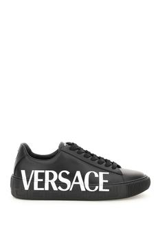 推荐Versace leather greca sneakers商品