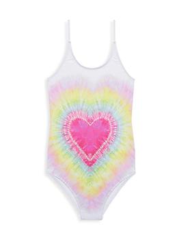 商品Stella Cove | Little Girl's & Girl's Heart Tie-Dye One-Piece Swimsuit,商家Saks Fifth Avenue,价格¥405图片