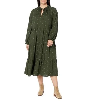 推荐Plus Jacksonville Tiered Midi Dress - Challis商品