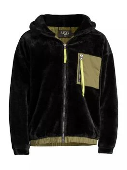 UGG | Kairo Faux Shearling Zip-Up Jacket,商家Saks Fifth Avenue,价格¥840