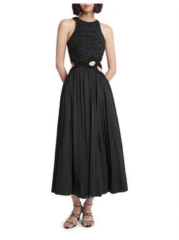 Aje | New Catara Womens Embellished Cut-Out Evening Dress,商家Premium Outlets,价格¥1172