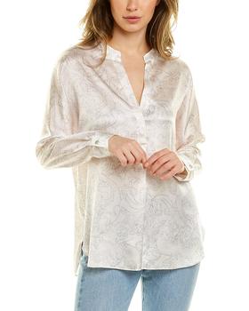 vince衬衫, Vince | Vince Floral Sketch Silk Blouse商品图片 4.3折