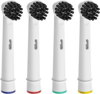 Pursonic Replacement Toothbrush Heads Charcoal Infused Bristles Compatible with Oral B Electric Toothbrush