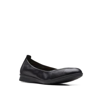 clarks女鞋, Clarks | Women's Collection Jenette Ease Perforated Flats商品图片 4.9折起