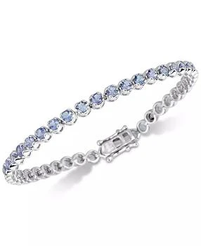 Macy's | Tanzanite Link Bracelet (4 ct. t.w.) in Sterling Silver,商家Macy's,价格¥1100