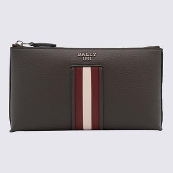 bally钱包腰包, Bally | BROWN LEATHER BLEND WALLET商品图片 7.3折