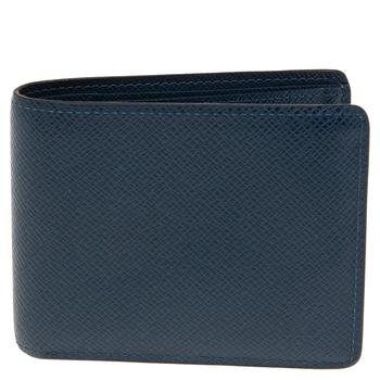 lv钱包, [二手商品] Louis Vuitton | Louis Vuitton Blue Taiga Leather Multiple Wallet商品图片 9.2折, 满1件减$100, 满减