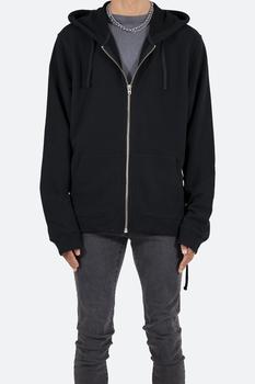 mnml卫衣, MNML | Laced Zip Up Hoodie - Black商品图片 8折