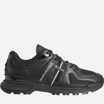 推荐Calvin Klein Jeans Men's Mix Runner Trainers - Triple Black商品