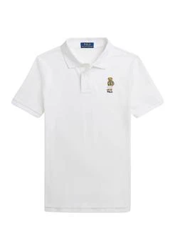 Ralph Lauren | Lauren Childrenswear Boys 2 7 Polo Bear Cotton Mesh Polo Shirt,商家Belk,价格¥229