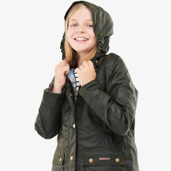 barbour bedale, Barbour | Barbour Girls' Hooded Beadnall Jacket - Fern/Folky Floral商品图片 5折