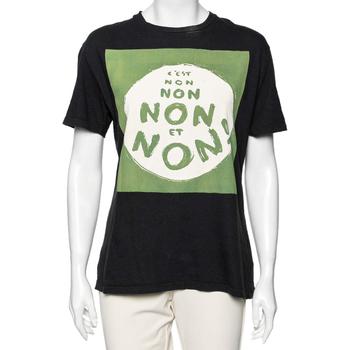 [二手商品] Dior | Dior Black Printed Cotton Short Sleeve T-Shirt M商品图片,满$1500减$150, 满减