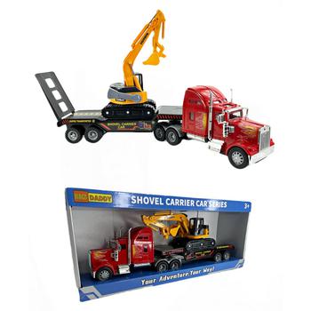 巴黎世家老爹鞋多少钱, Big Daddy | Mag-Genius Big-Daddy Big Rig Low-Boy Transport with Excavator and Interchange Kit Toy商品图片 