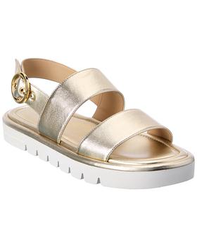 stuart weitzman凉鞋凉鞋, Stuart Weitzman | Stuart Weitzman Elodie Leather Slingback Sandal商品图片 2.8折