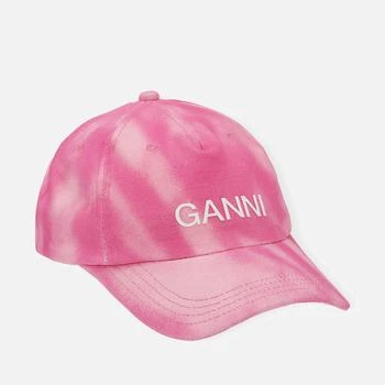 推荐Ganni Software Logo-Embroidered Organic Cotton Baseball Cap商品