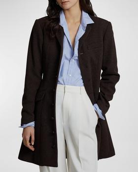 Ralph Lauren | Button-Front Fit-&-Flare Tweed Coat商品图片,满$150减$30, 满减