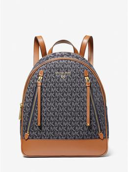 michael kors包行李箱, Michael Kors | Brooklyn Medium Logo Jacquard Backpack商品图片 7.5折