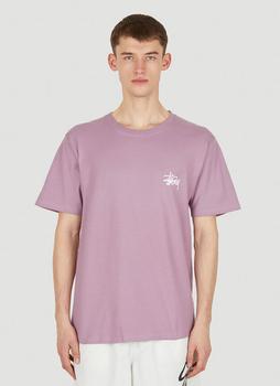 STUSSY | Basic Logo Print T-Shirt in Purple商品图片,