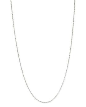 商品Solid Rope Link Chain Necklace in 14K White Gold - 100% Exclusive图片