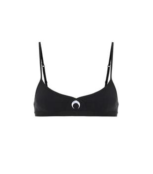 商品MARINE SERRE | Ribbed-knit stretch-cotton bralette,商家MyTheresa,价格¥1109图片