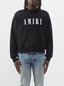 amiri卫衣真假, AMIRI | Logo-print jersey sweatshirt商品图片 
