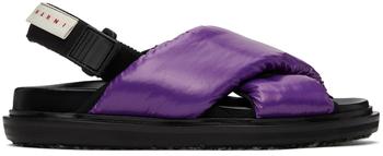推荐Purple Padded Nylon Fussbett Sandals商品