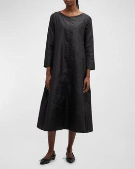 推荐Martha 3/4-Sleeve Trapeze Midi Dress商品