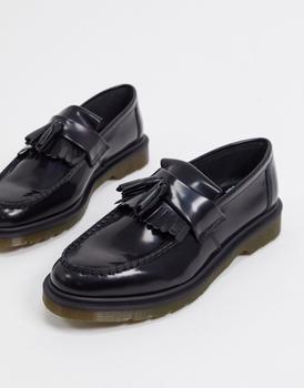 推荐Dr Martens adrian tassel loafers in black商品