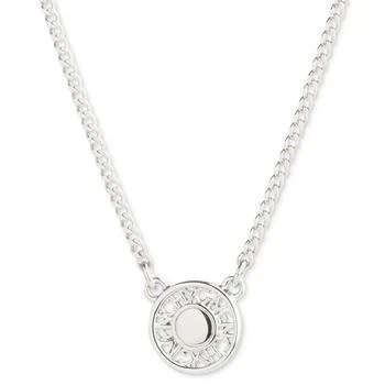Givenchy | Logo Embossed Coin Pendant Necklace, 16" + 3" extender 独家减免邮费