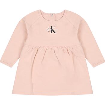 Calvin Klein | Pink Dress For Baby Girl With Logo商品图片,9.4折